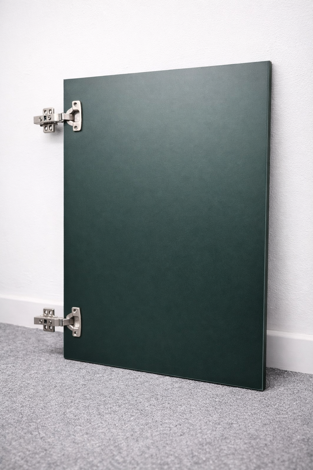 Custom Fir Green MFC Slab Doors – Kitchen Cabinet & Drawer Fronts