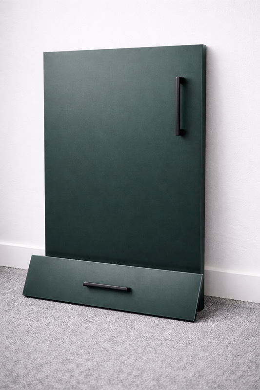 Fir Green Slab Kitchen Doors | Personalised Size | UK Made