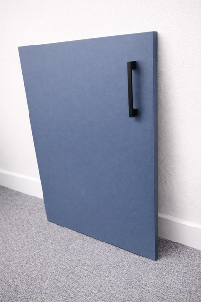 Custom Size Cashmere Blue MFC Slab Doors – Kitchen & Wardrobe Fronts