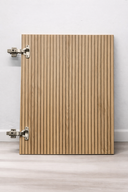 Wood Striped Slab Cabinet Doors – Bespoke MFC, Replacement kitchen doors