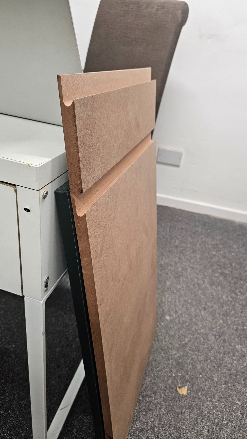 Custom Size J Pull MDF Kitchen Cabinet Doors & Drawer Fronts – Unfinished Raw MD